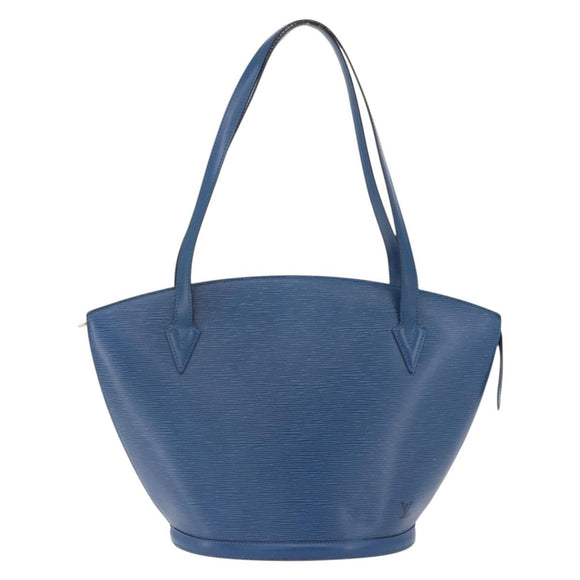 LOUIS VUITTON Epi Saint Jacques Shopping Shoulder Bag Blue M52275 Auth BA14083