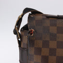 LOUIS VUITTON Damier Ebene Broadway Shoulder Bag N42270 LV Auth BA14084-3