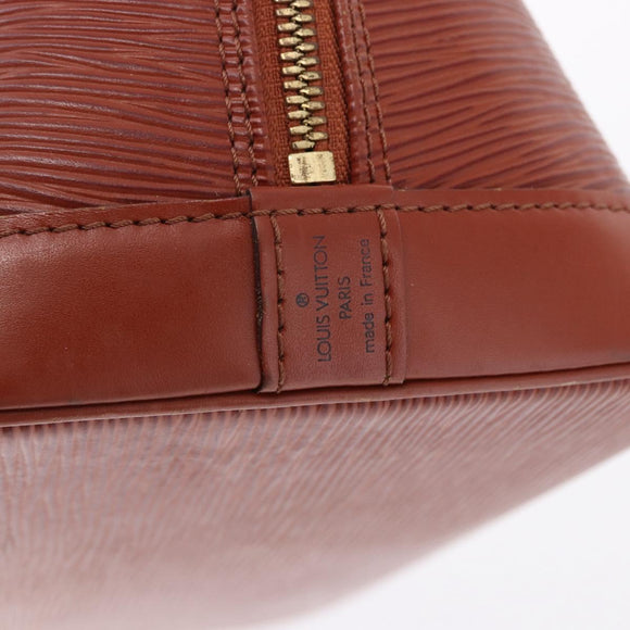 LOUIS VUITTON Epi Alma Hand Bag Kenya Brown M52143 LV Auth BA14085