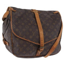 LOUIS VUITTON Monogram Saumur 35 Shoulder Bag M42254 LV Auth BA14087-1