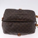 LOUIS VUITTON Monogram Saumur 35 Shoulder Bag M42254 LV Auth BA14087-6