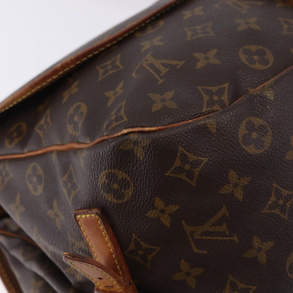 LOUIS VUITTON Monogram Saumur 35 Shoulder Bag M42254 LV Auth BA14087