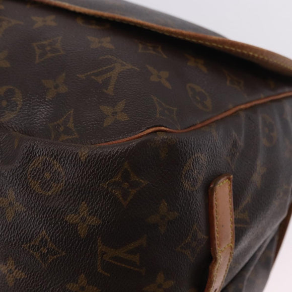 LOUIS VUITTON Monogram Saumur 35 Shoulder Bag M42254 LV Auth BA14087