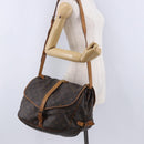 LOUIS VUITTON Monogram Saumur 35 Shoulder Bag M42254 LV Auth BA14087-29