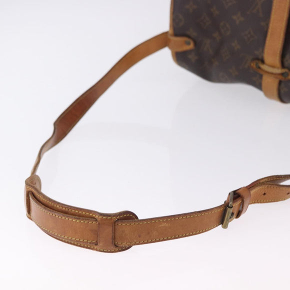 LOUIS VUITTON Monogram Saumur 35 Shoulder Bag M42254 LV Auth BA14087