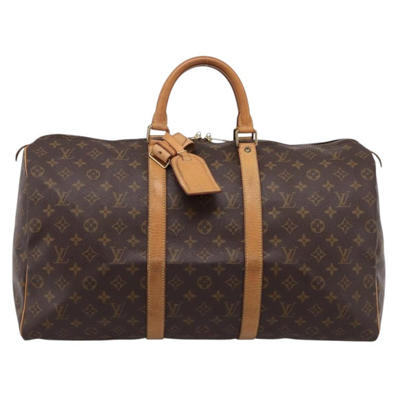 LOUIS VUITTON Monogram Keepall 50 Boston Bag M41426 LV Auth BA14092A