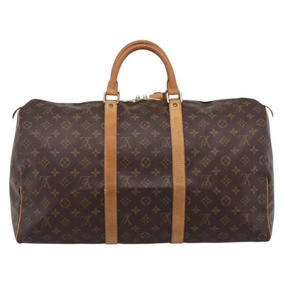 LOUIS VUITTON Monogram Keepall 50 Boston Bag M41426 LV Auth BA14092A