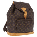 LOUIS VUITTON Monogram Montsouris GM Backpack M51135 LV Auth BA14093-1