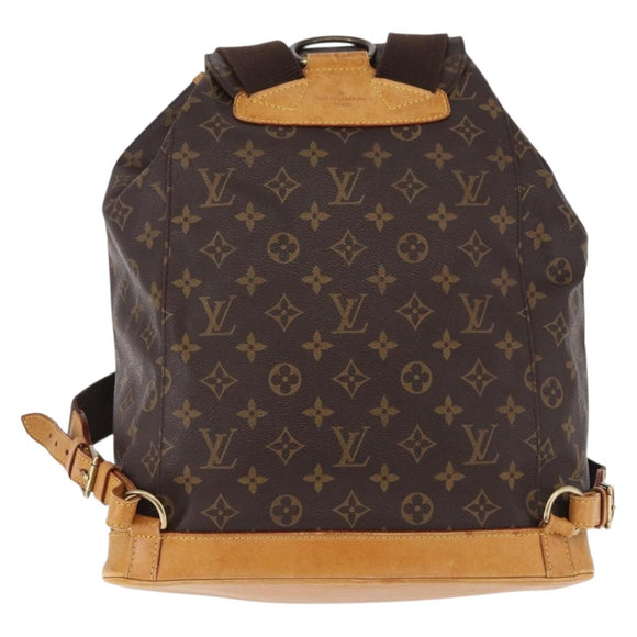 LOUIS VUITTON Monogram Montsouris GM Backpack M51135 LV Auth BA14093