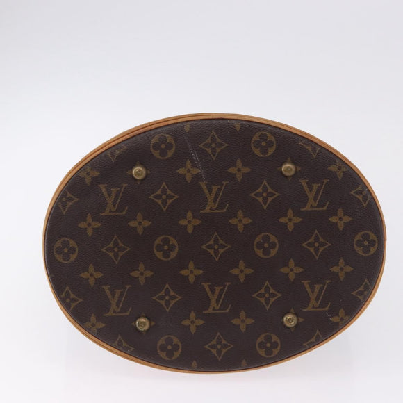 LOUIS VUITTON Monogram Bucket GM Shoulder Bag M42236 LV Auth BA14095