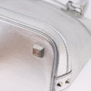 LOUIS VUITTON Suhari Lockit PM Hand Bag Silver M95541 LV Auth BA14097V-15