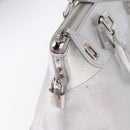 LOUIS VUITTON Suhari Lockit PM Hand Bag Silver M95541 LV Auth BA14097V-18