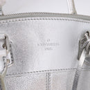 LOUIS VUITTON Suhari Lockit PM Hand Bag Silver M95541 LV Auth BA14097V-19