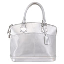 LOUIS VUITTON Suhari Lockit PM Hand Bag Silver M95541 LV Auth BA14097V-13