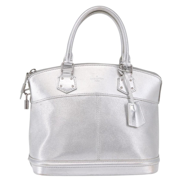 LOUIS VUITTON Suhari Lockit PM Hand Bag Silver M95541 LV Auth BA14097V