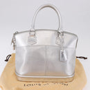 LOUIS VUITTON Suhari Lockit PM Hand Bag Silver M95541 LV Auth BA14097V-12