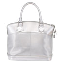 LOUIS VUITTON Suhari Lockit PM Hand Bag Silver M95541 LV Auth BA14097V-2