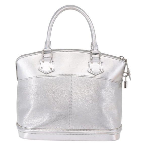 LOUIS VUITTON Suhari Lockit PM Hand Bag Silver M95541 LV Auth BA14097V
