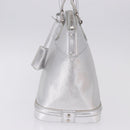 LOUIS VUITTON Suhari Lockit PM Hand Bag Silver M95541 LV Auth BA14097V-3