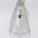 LOUIS VUITTON Suhari Lockit PM Hand Bag Silver M95541 LV Auth BA14097V-4