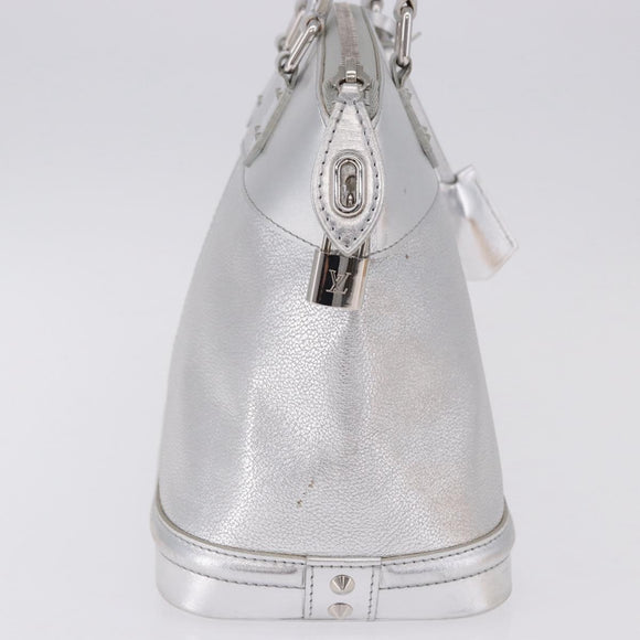 LOUIS VUITTON Suhari Lockit PM Hand Bag Silver M95541 LV Auth BA14097V