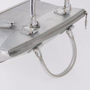 LOUIS VUITTON Suhari Lockit PM Hand Bag Silver M95541 LV Auth BA14097V-6