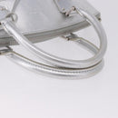LOUIS VUITTON Suhari Lockit PM Hand Bag Silver M95541 LV Auth BA14097V-7