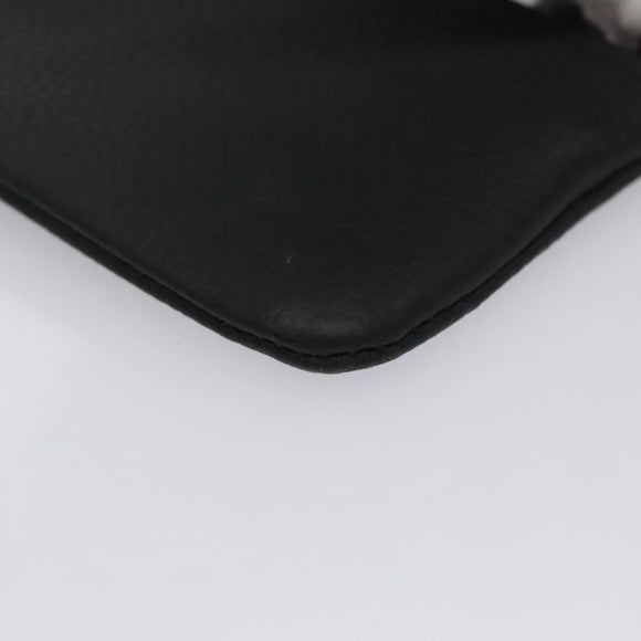 LOUIS VUITTON Aerogram Pochette Cles Coin Purse Black M81031 LV Auth BA140A