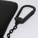 LOUIS VUITTON Aerogram Pochette Cles Coin Purse Black M81031 LV Auth BA140A-9