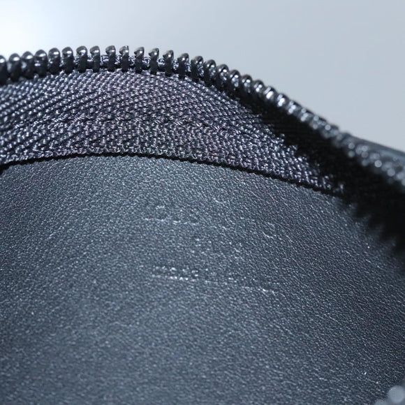 LOUIS VUITTON Aerogram Pochette Cles Coin Purse Black M81031 LV Auth BA140A