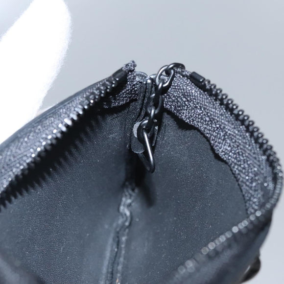 LOUIS VUITTON Aerogram Pochette Cles Coin Purse Black M81031 LV Auth BA140A