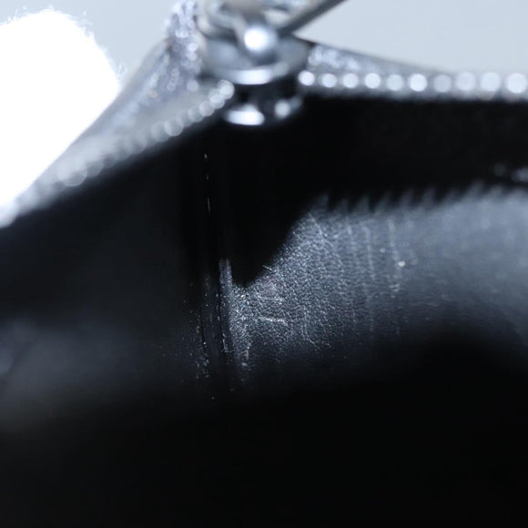 LOUIS VUITTON Aerogram Pochette Cles Coin Purse Black M81031 LV Auth BA140A