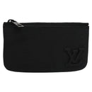 LOUIS VUITTON Aerogram Pochette Cles Coin Purse Black M81031 LV Auth BA140A-13
