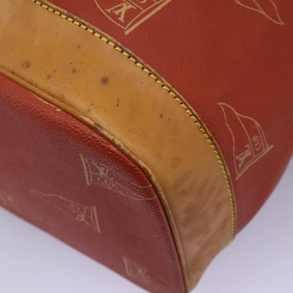 LOUIS VUITTON LV cup Saint Tropez Shoulder Bag Red M80026 LV Auth BA1410
