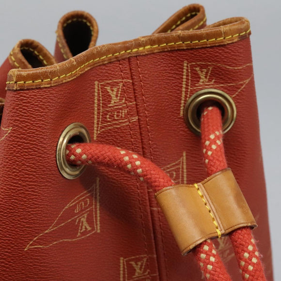 LOUIS VUITTON LV cup Saint Tropez Shoulder Bag Red M80026 LV Auth BA1410