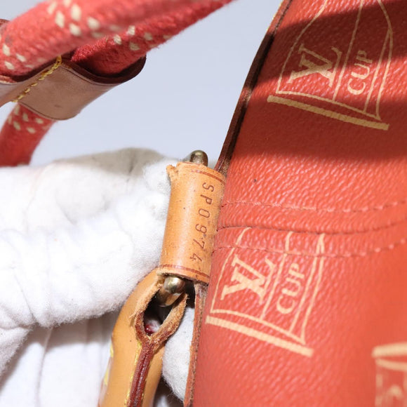 LOUIS VUITTON LV cup Saint Tropez Shoulder Bag Red M80026 LV Auth BA1410