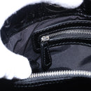 Christian Dior Lady Dior Chain Bag Patent Leather Black Silver Auth BA14101V-24