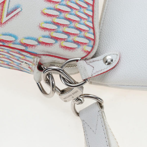 LOUIS VUITTON Damier Giant Spray Trio Messenger Bag White M20665 Auth BA14102V