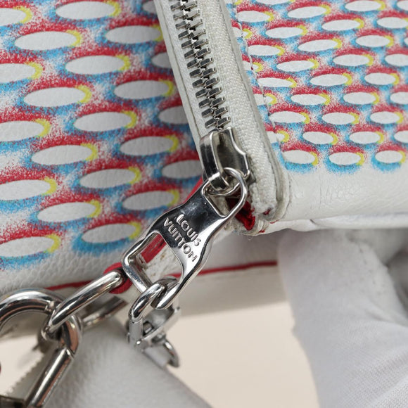 LOUIS VUITTON Damier Giant Spray Trio Messenger Bag White M20665 Auth BA14102V