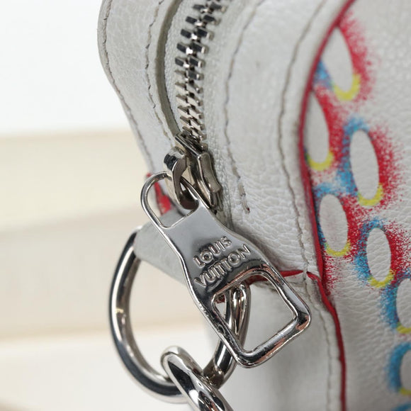 LOUIS VUITTON Damier Giant Spray Trio Messenger Bag White M20665 Auth BA14102V