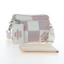 LOUIS VUITTON Damier Giant Spray Trio Messenger Bag White M20665 Auth BA14102V-12