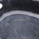 CHANEL Tote Bag Patent Leather Black Gold CC Auth BA14104-14