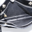 CHANEL Tote Bag Patent Leather Black Gold CC Auth BA14104-15