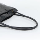 CHANEL Tote Bag Patent Leather Black Gold CC Auth BA14104-7
