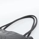 CHANEL Tote Bag Patent Leather Black Gold CC Auth BA14104-8