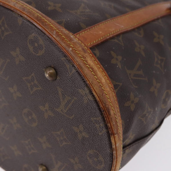 LOUIS VUITTON Monogram Bucket GM Shoulder Bag M42236 LV Auth BA14107