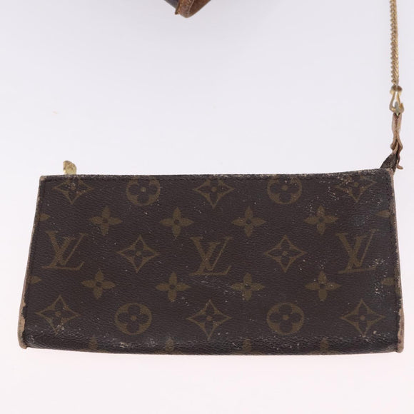 LOUIS VUITTON Monogram Bucket GM Shoulder Bag M42236 LV Auth BA14107