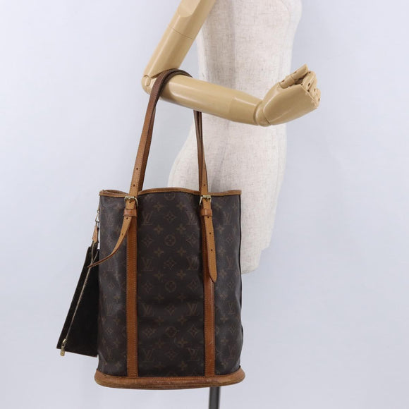 LOUIS VUITTON Monogram Bucket GM Shoulder Bag M42236 LV Auth BA14107