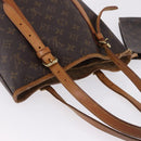 LOUIS VUITTON Monogram Bucket GM Shoulder Bag M42236 LV Auth BA14107-6