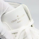 LOUIS VUITTON Monogram Denim Tattoo Line High Top Sneakers Blue LV Auth BA14108M-20